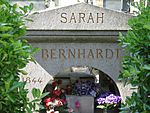 Grave of Sarah Bernhardt Père Lachaise