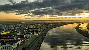 Greymouth at sunset