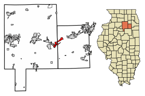 Location of Seneca in Grundy County, Illinois.