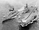 HMS Broadsword and Hermes, 1982 (IWM).jpg