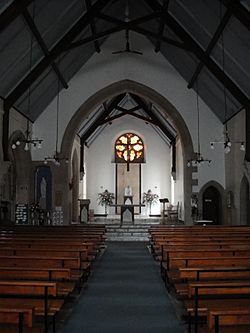 Interior of St Michael's catholic church Linlithglow