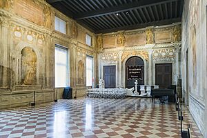 Interior of Teatro Olimpico (Vicenza)- L'Odeon