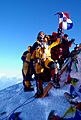 Iván Ernesto Gómez Carrasco en la cima del Monte Everest