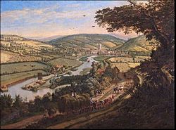 Jan Siberechts - Henley-on-Thames from the Wargrave Road, Oxfordshire