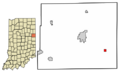Jay County Indiana Incorporated and Unincorporated areas Salamonia Highlighted 1867302