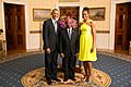 Joseph Boakai with Obamas 2014