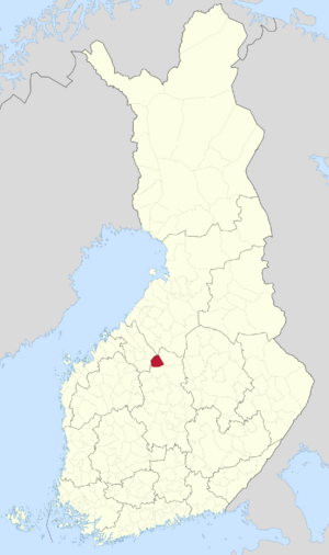 Location of Kinnula in Finland