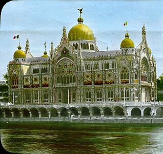 Le pavillon de l'Italie à l'exposition universelle de Paris en 1900