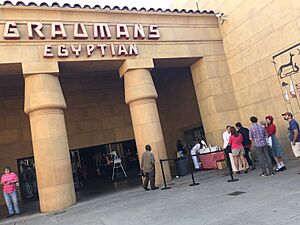 Line up at egyptian