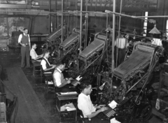 Linotype operators of the Chicago Defender