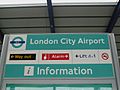 London City Airport stn signage