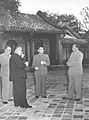 Mao Zedong, Zhou Enlai, Chen Yi, Zhang Wentian in Zhongnanhai