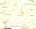Map commune FR insee code 32132