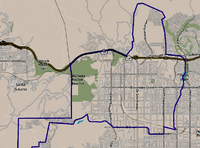 Chatsworth neighborhood as mapped by the Los Angeles Times