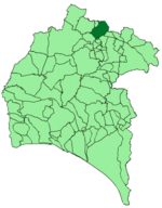 Map of Cumbres Mayores (Huelva)