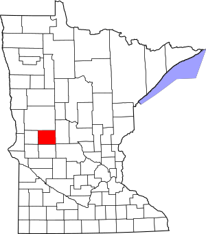 Map of Minnesota highlighting Douglas County