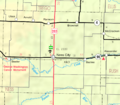 Map of Ness Co, Ks, USA