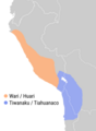Map of Wari and Tiawaku