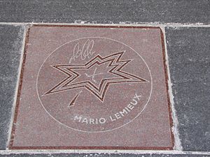 Mario Lemieux star on Walk of Fame