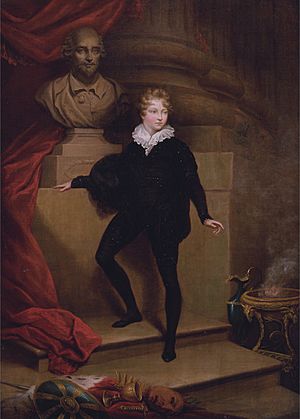 Master Betty as Hamlet, by James Northcote (1746-1831)