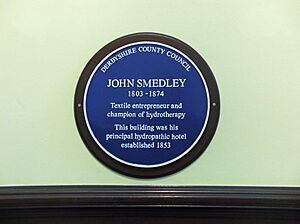 Matlock John Smedley plaque by DCC in County Hall entrance