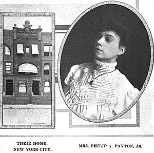 Mrs. Phillip A Payton, Jr. and their home, New York City