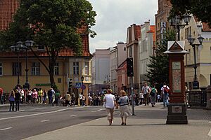 Old town of Klaipeda life