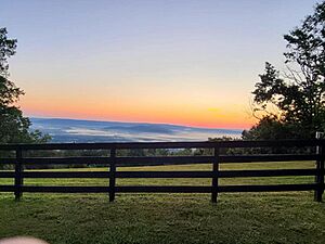 Overlooking Owens Cross Roads, AL from Green Mountain