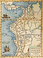 Peruviae Auriferae Regionis por Diego Méndez 1574 - AHG
