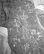 Petroglyphs at Laws Spring