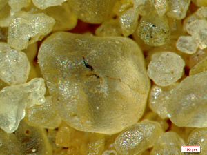 Pitted sand grains Western Desert