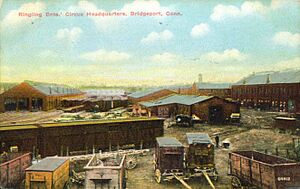 PostcardBridgeportCTRinglingBrosHQ1911 (cropped)