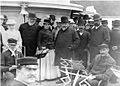 President Benjamin Harrison on ship