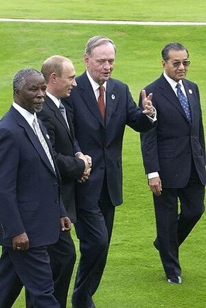 Putin and Mahathir Mohamad in 2003
