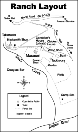 Rogue River Ranch Site Map