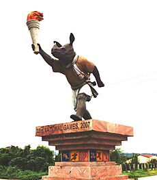 Rongmon Statue at Sorusajai Stadium