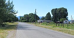 Looking southeast along County Road 21 in San Pablo