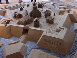Sandcastle depicting the fortified city of Grolle (Groenlo) in 1627