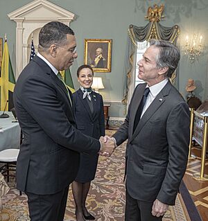 Secretary Blinken Meets with Jamaican Prime Minister Holness (51975508813)