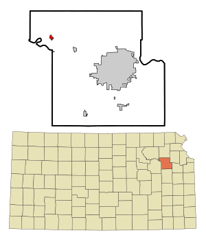 Location within Shawnee County and Kansas