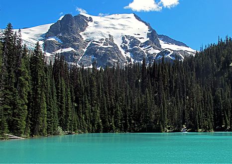 Slalok Mountain from middle Joffre Lakes