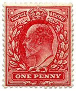 Stamp UK 1902 1p