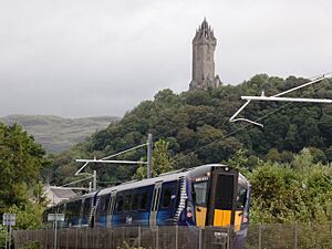 Stirling - Abellio 383031 and the Wallace Memorial