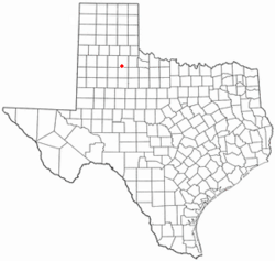 Location of Roaring Springs, Texas