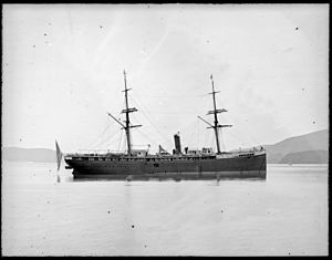 The American steamship 'Granada' in Otago Harbour, 1876 (3057386150)