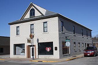 Vaughn's Hall and Blacksmith Shop Montello Wisconsin.jpg