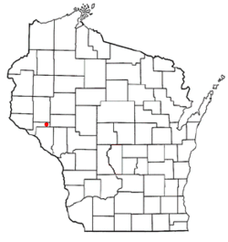 Location of Albany, Pepin County, Wisconsin