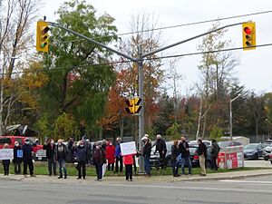 Wasaga Beach Development Protest