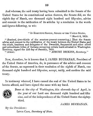 Washington edu Treaty betw. US & Duw. Suq. & other allied, 22Jan1855, Dwamish-10