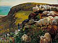 William Holman Hunt - Our English Coasts, 1852 (`Strayed Sheep') - Google Art Project